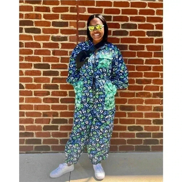 NWT Women's Nylon Jazz Dot Green Sports
Jumpsuit - DVF for Target S - Picture 3 of 9